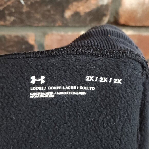 Under Armour Rival Loose Fit Cropped Fleece Jogger Sweatpants Workout Women's 2X - Picture 6 of 6